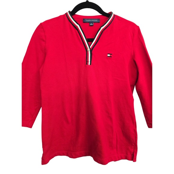 Tommy Hilfiger Red Knit Tops Bundle 2pcs Small coastal‎ Preppy Sporty  Casual - Picture 11 of 11